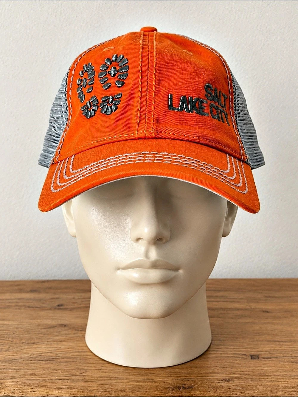 Harrie? Trucker Hat Orange & Gray